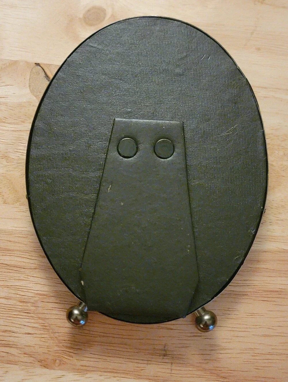 Polished Oval Tabletop Mirror
